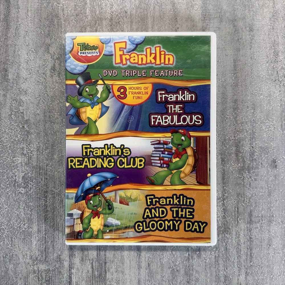 Franklin DVD Triple Feature: Franklin The Fabulous, Reading Club, The Gloomy Day
